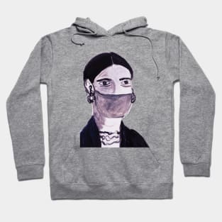 Woman wearing a mask Hoodie